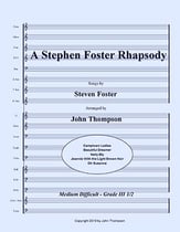 A Steven Foster Rhapsody Concert Band sheet music cover